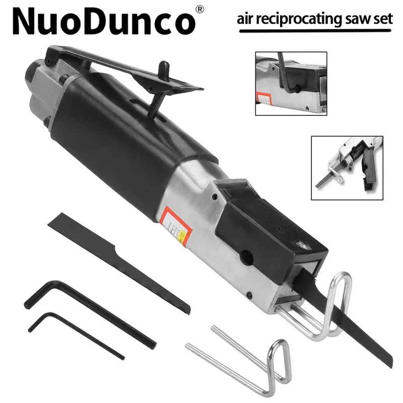 90PSI Pneumatic Reciprocating Saw Multi-function Air Saber Body Saw For Cutting Aluminum, Plastic, Fiberglass, and Sheet Metal