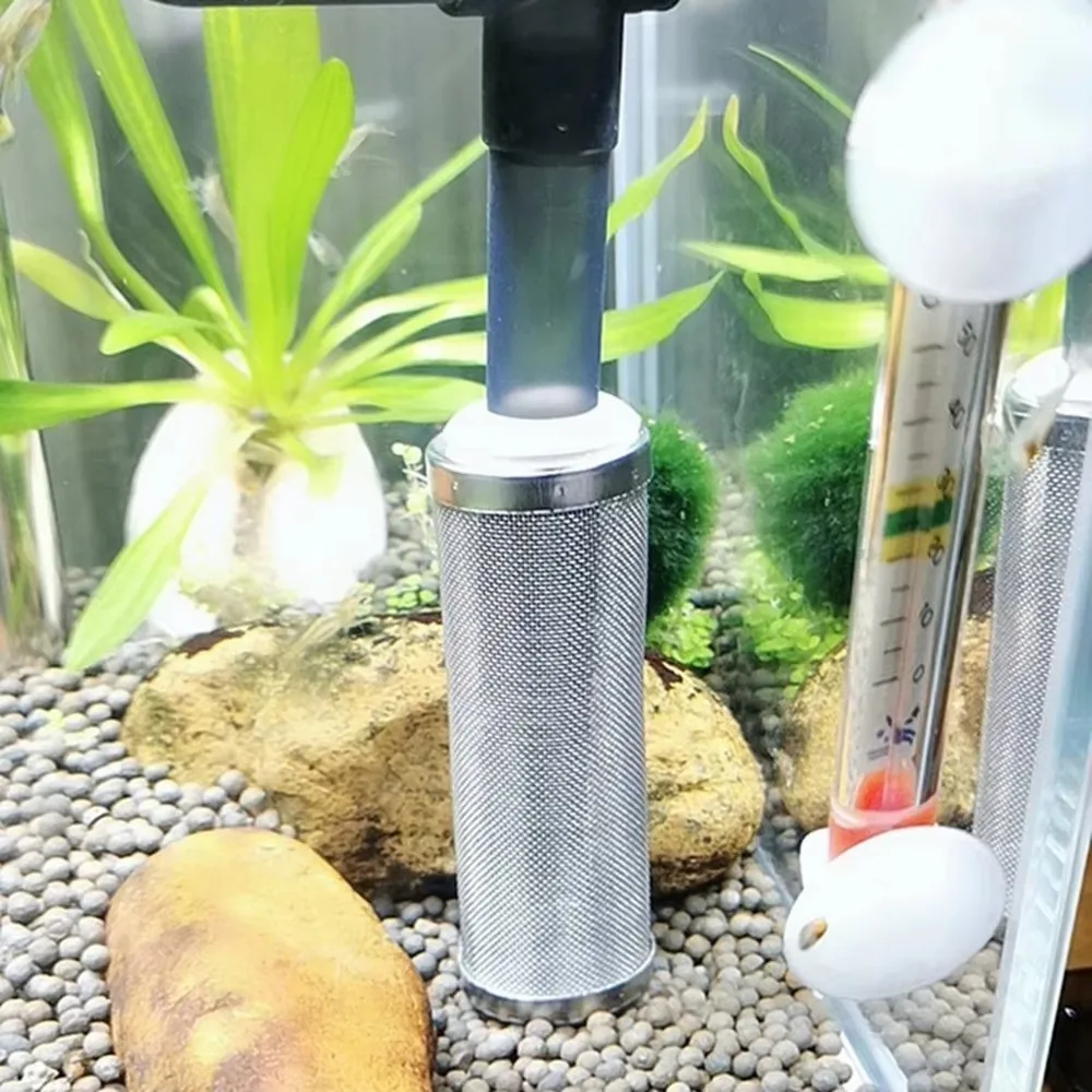 Cylinder Aquarium Inflow Inlet Filter Useful Durable Aquarium Filter Stainless Steel 12mm/16mm Water Inlet Protective Sleeve - view 6