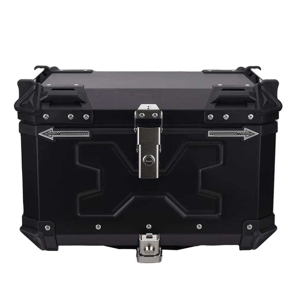 High Capacity 50L Multifunction Motorbike Tail Box Luggage Box Aluminium Alloy  Waterproof Durable