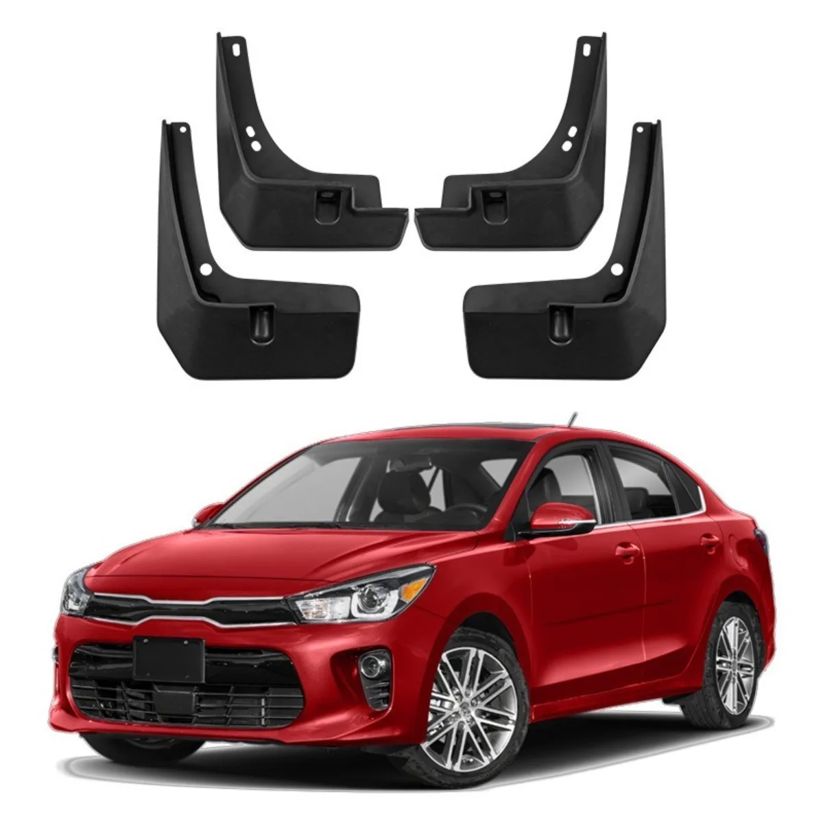 For Kia RIO 2017-2023 Car Front Rear Quarter Panel Splash Guards Fender Mud Flaps Car Defender Mud Guard Car Accessories