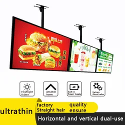 LED lightbox luminous display screen LED ultra-thin button type/backlit menu board/suitable for restaurants/cafes/billboards
