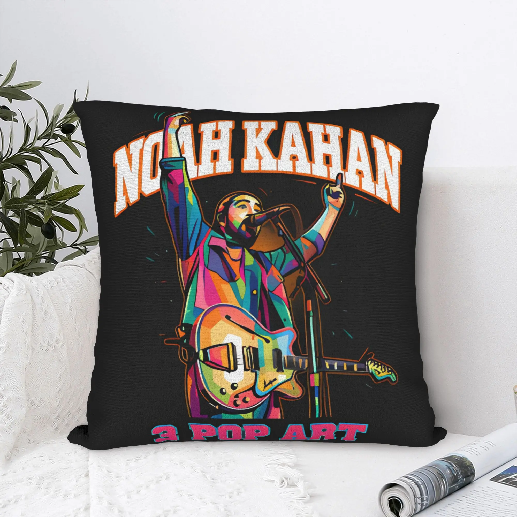 Noahs Kahans Art Bootleg Merch Pillowcases  Kawaii Pillow Case For Sofa Couch Bed Living Room Soft Pillow Cover