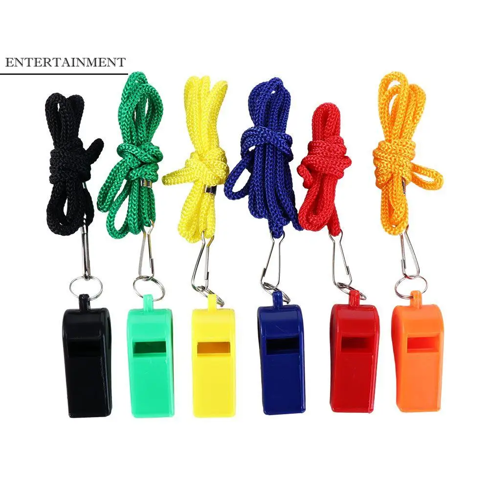 

Football Professional Cheer Sports With Lanyard Soccer Referee Whistle Cheerleading Tool Outdoor Survival Tool Whistle