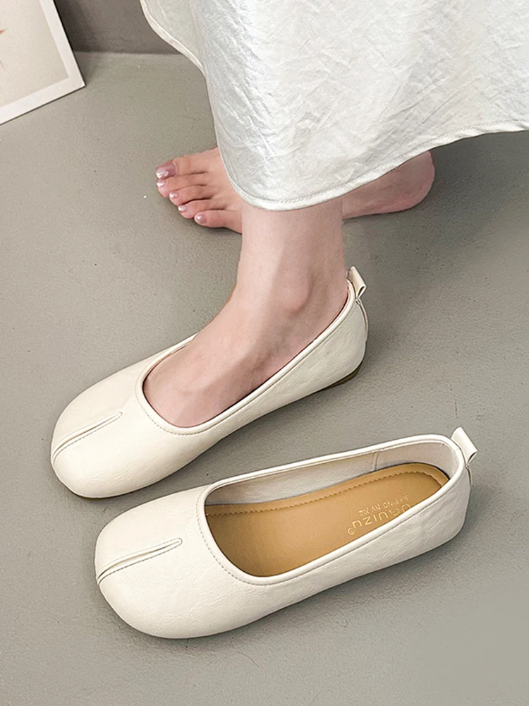 Retro Soft Bottom Ballet Flat Shoes Women's Autumn New Style One-Touch Mary Jane Late Night Bean Bean Shoes Fashionable Casual