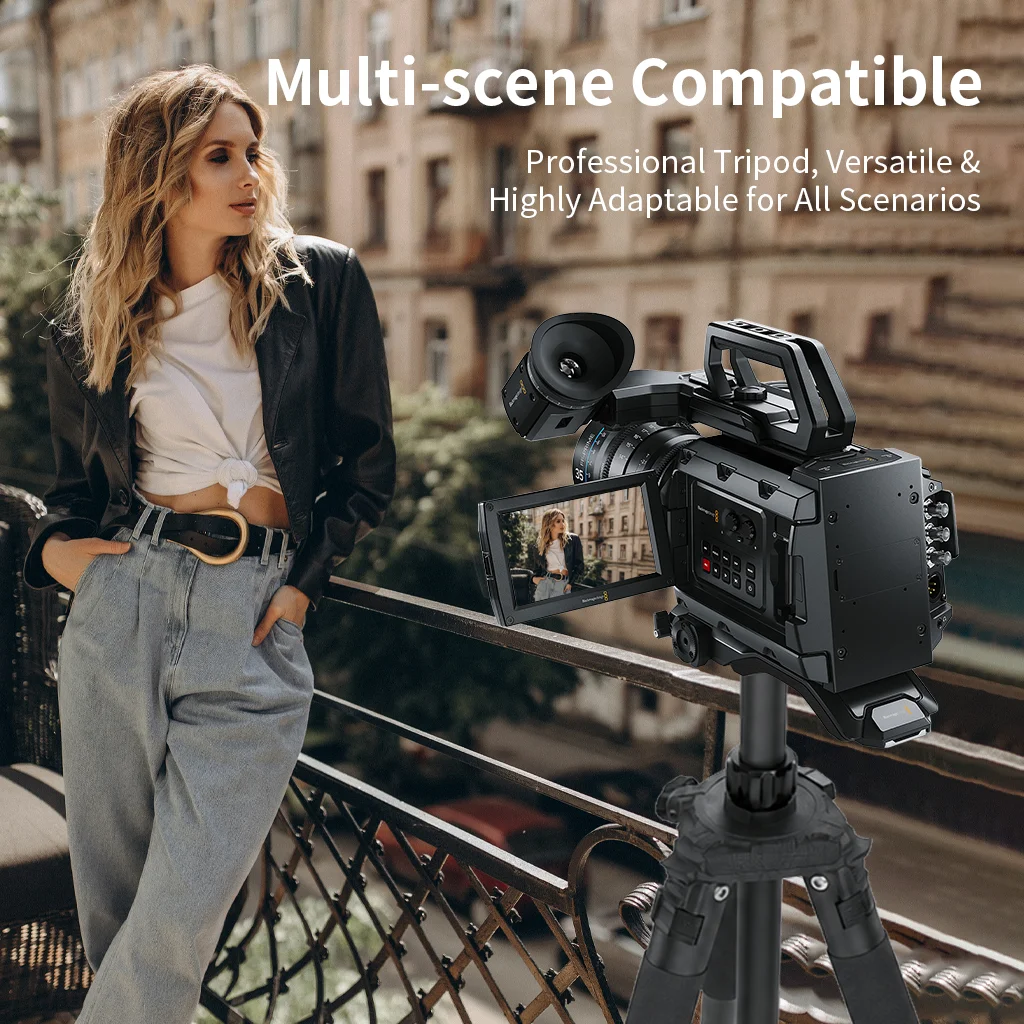 Newest Photography RTP500 Remote-controlled Electric Dual-axis Professional Aluminum Tripod 360 Horizontal Rotation Surveying 3