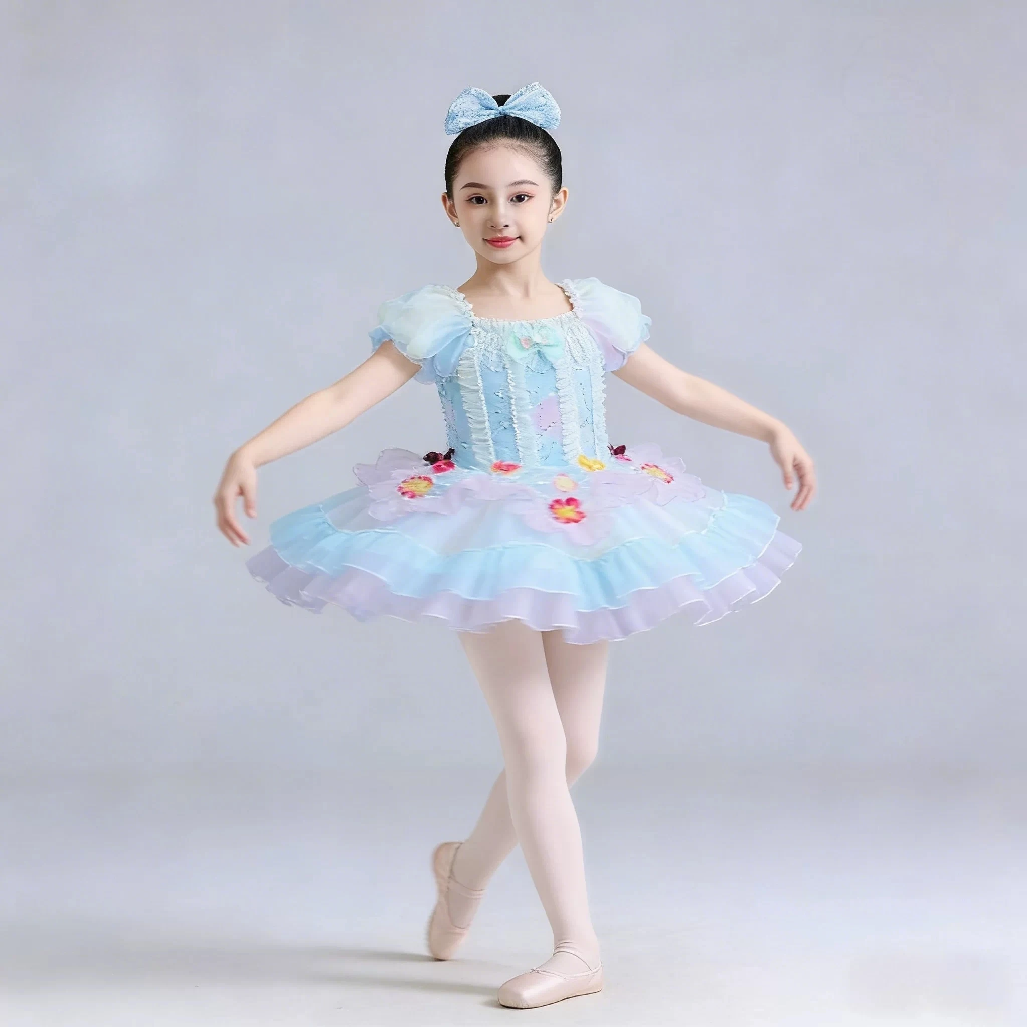 

Children's Princess Dress Girls Ballet Dancing Walk Show Fluffy Gauze Skirt Girls Ballet Dance Performance Costume Dance dresses