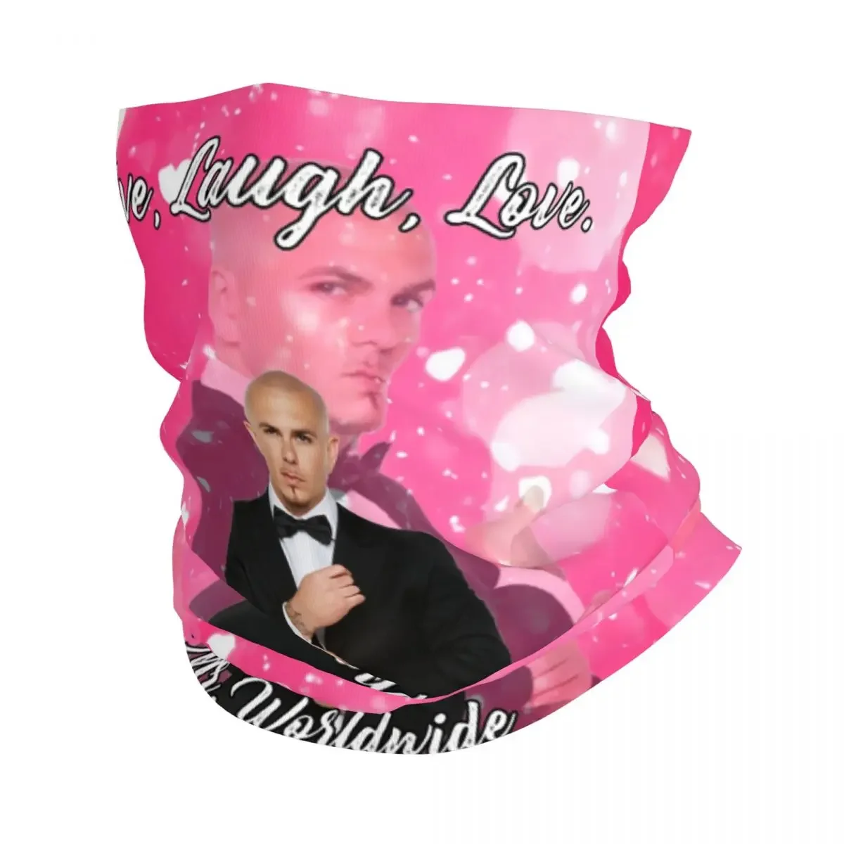 Mr Worldwide dice To Live ride Love Pink Neck ghetta uomo donna protezione UV inverno Pitbull Bandana sciarpa per l'escursionismo