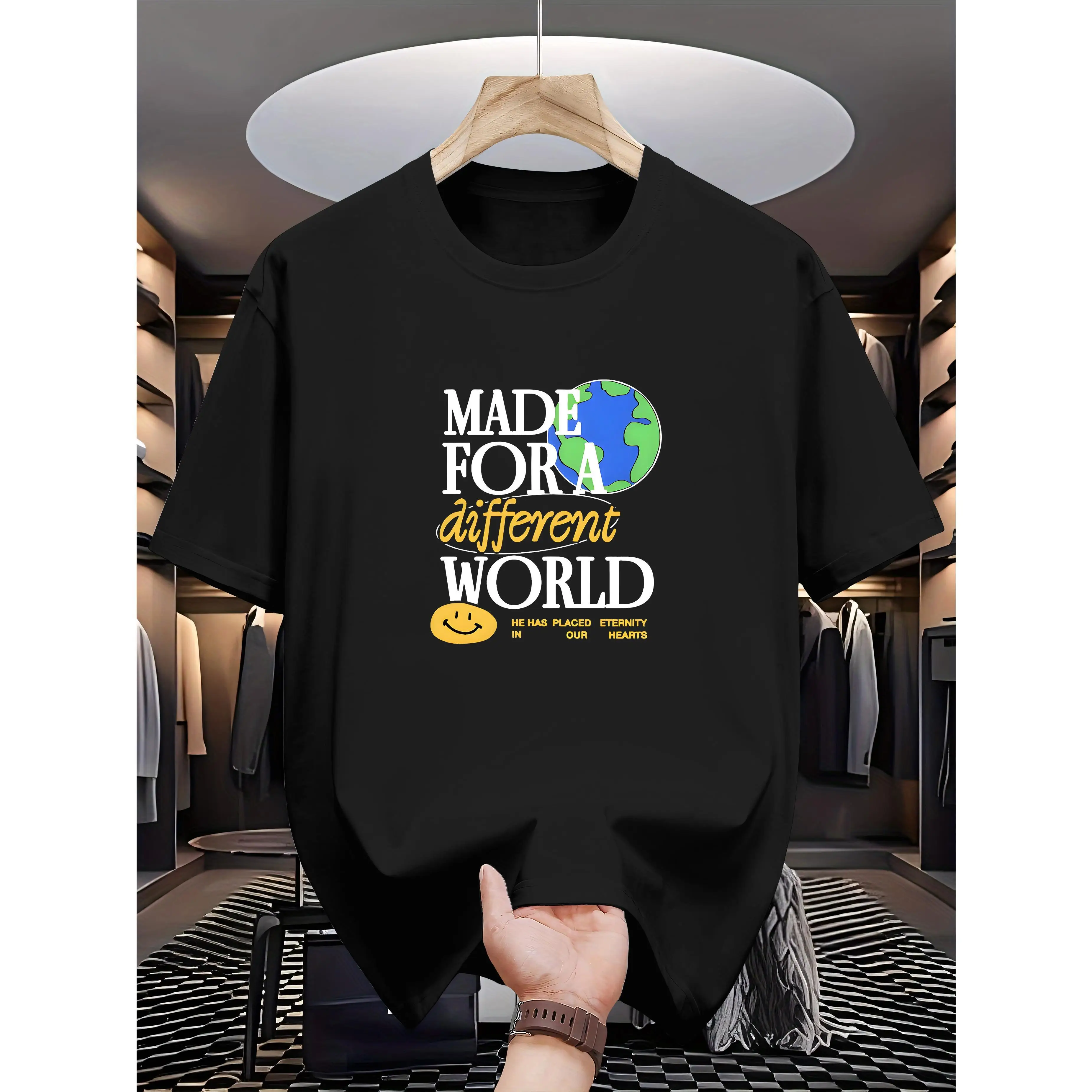 

Made for a Different World T-Shirt Unisex Graphic Tee Inspirational Quote S-3XL Casual Summer Streetwear 2025 New Arrival