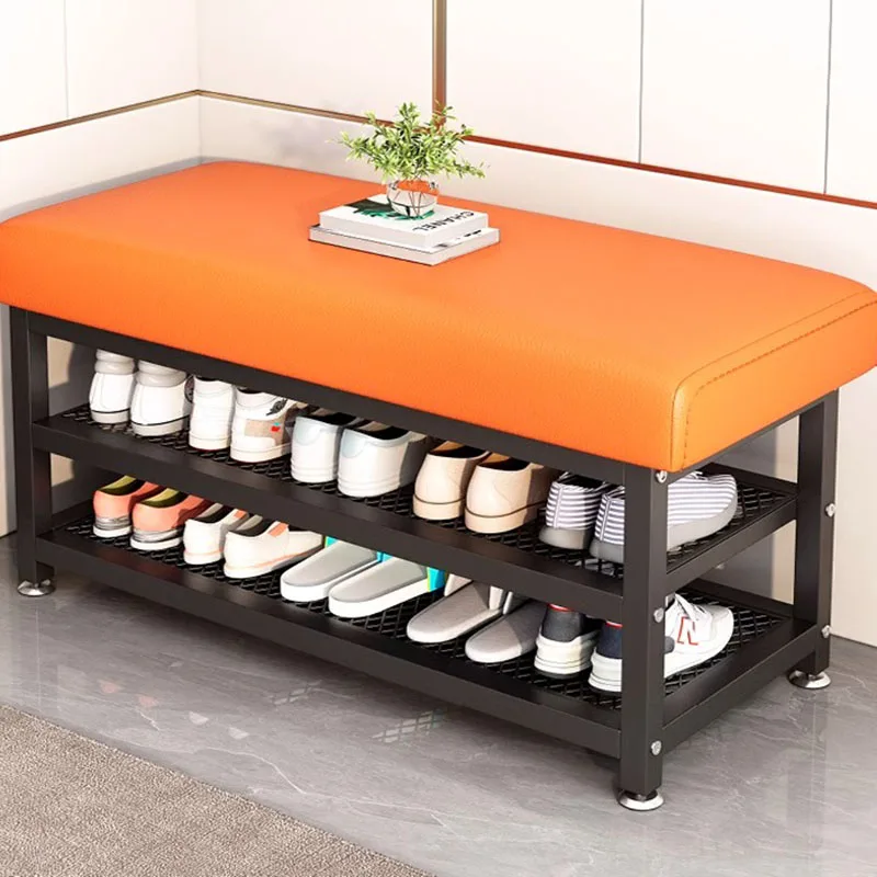 

Modern Luxury Shoe Stand Minimalism European Multi Layer Space Saving Shoe Stand Storage Bench Zapateros Living Room Furniture