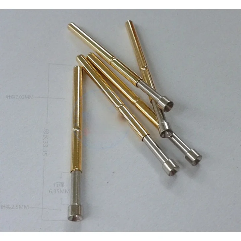 50Pcs ICT Probe Test Needle  P125-A Cup Head Spring  2.5MM