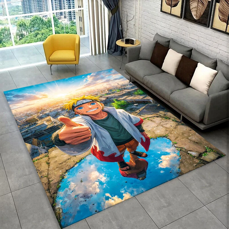 Anime N-Naruto Cartoon Itachi Carpet Rug for Playroom Bedroom Living Room Sofa Home Decor,kid Area Rug Non-slip Floor Mat Gift