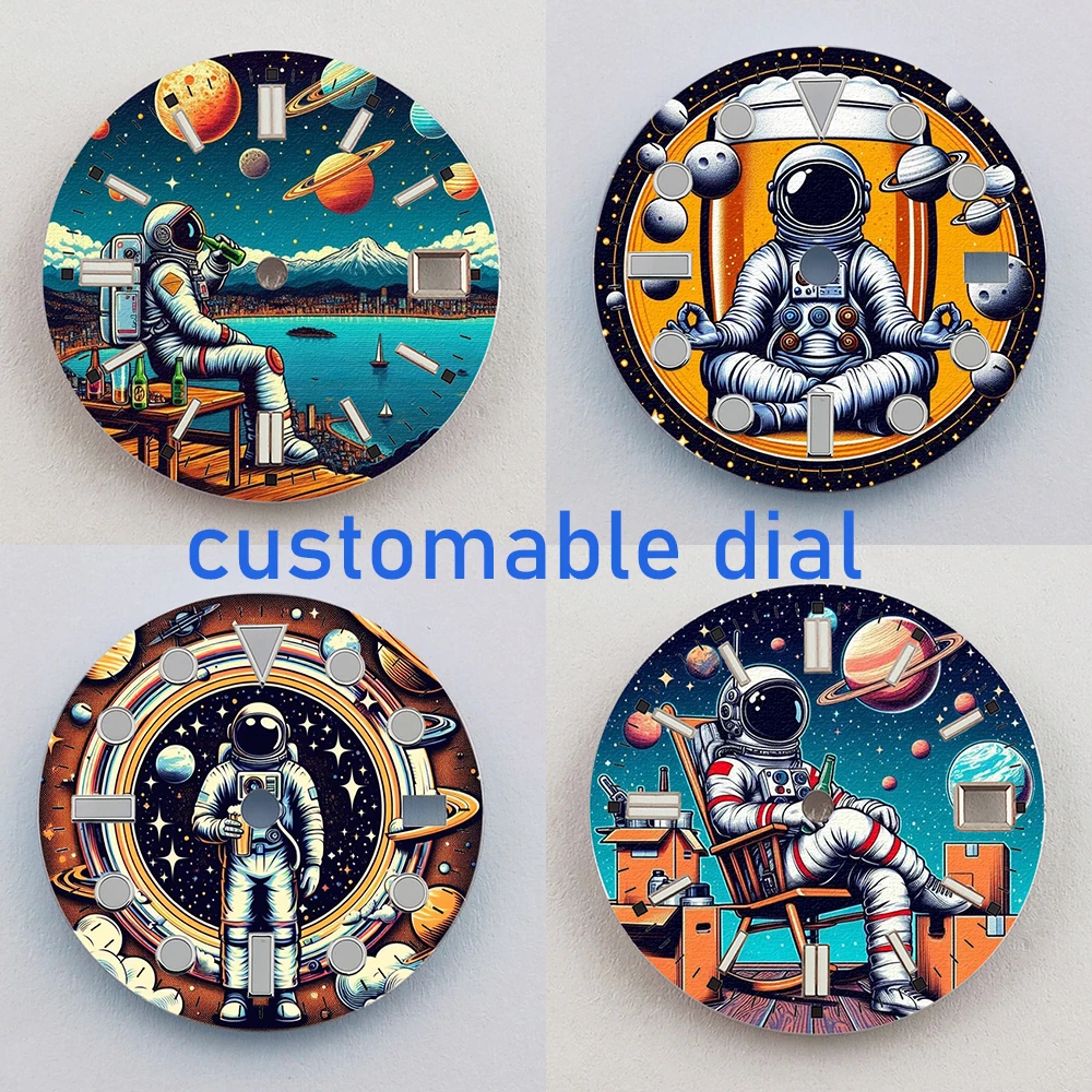 

28.5mm Watch Dial nh35 Dial Color Printing DIY Dial Custom Dial Watch Face Suitable For NH35/NH36/NH38/NH70 Movements Watch Part