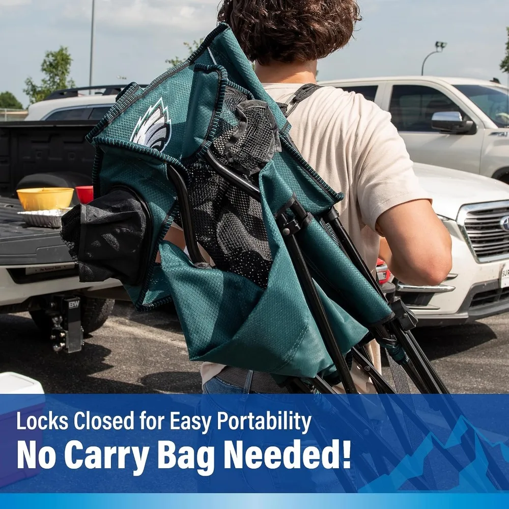 Silla de camping portátil con doble cerradura de Kijaro