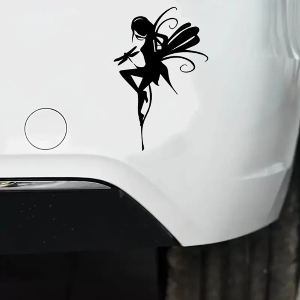 Fee Libelle Grafik Auto Aufkleber für Laptop Wasserflasche Motorrad Fahrzeug Farbe Fenster Wand Tasse Werkzeugkasten Gitarre Roller