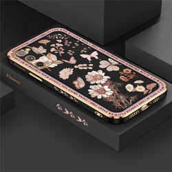 S20 FE Plants Flower Phone Case For Samsung Galaxy S23 Ultra S22 S21 Plus S20 fe S10 NOTE 20 10 8 9 Pattern Silicone Soft Cover