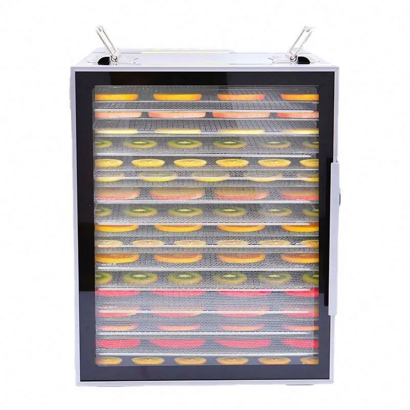 12 Layers Food Dryer, Carbon Steel Vegetable Dehydrator Machine, 315 x 430 x 460 mm Air Drying Oven for Home Fruit Meat
