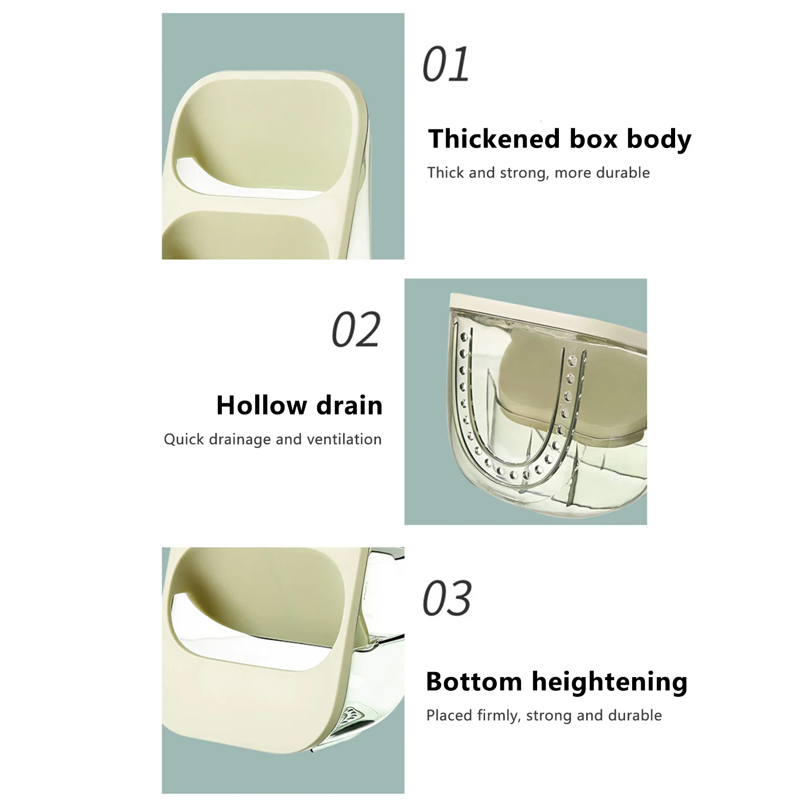 

3 Layers Storage Rack Cosmetic Makeup Toiletry Chopstick Fork Spoon Organizer Rack Dustproof Storage Holder For Kitchen Bathroom