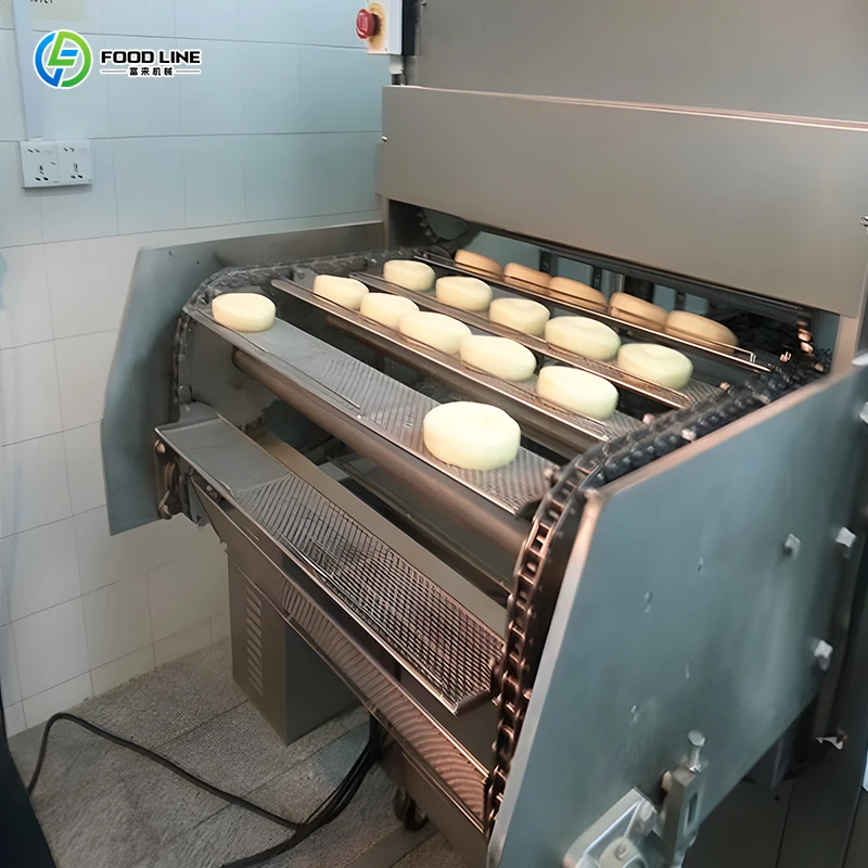 Customized Automatic Yeast Donut Forming Machine Electric Mini Donut Making Equipment For Chocolate Donut Commercial