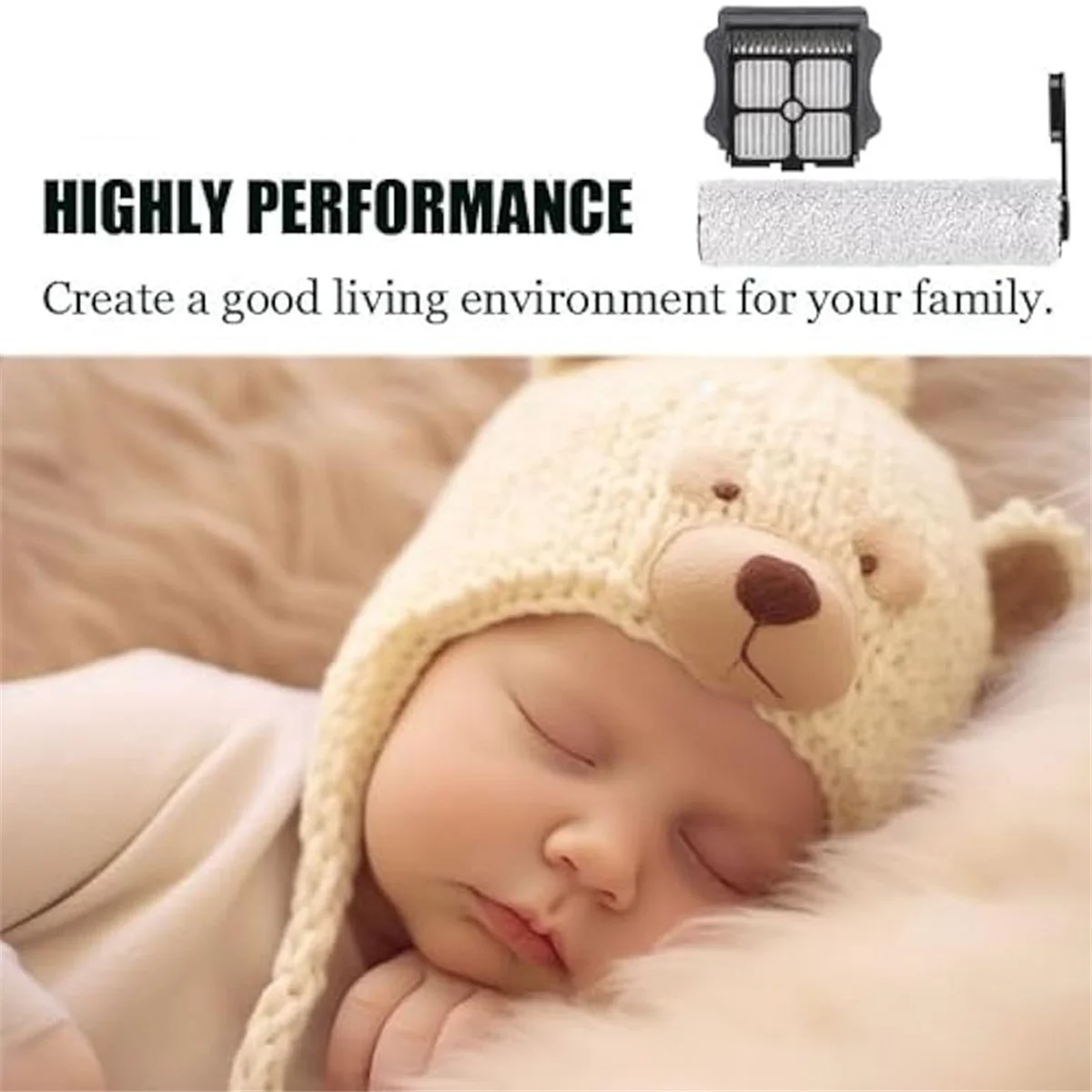 Запасные части для беспроводного пылесоса Floor ONE S5/Floor One S5 Pro 2, 3 щетки, ролики, 3 шт. HEPA-фильтр-A07G