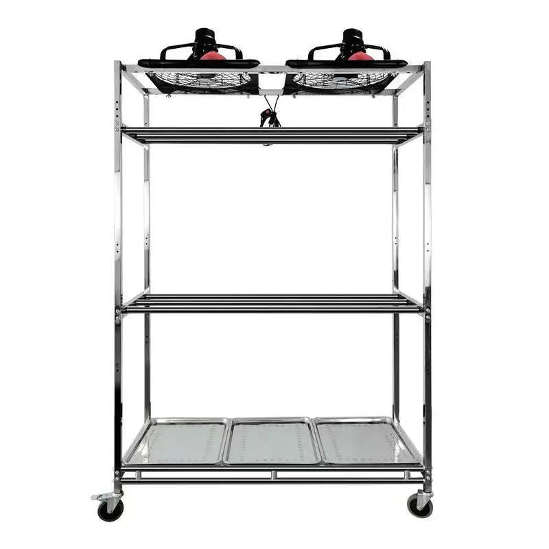 Stainless steel drying duck rack hotel with fan fish chicken roast meat drain water goose duck billet air drying rack to dry
