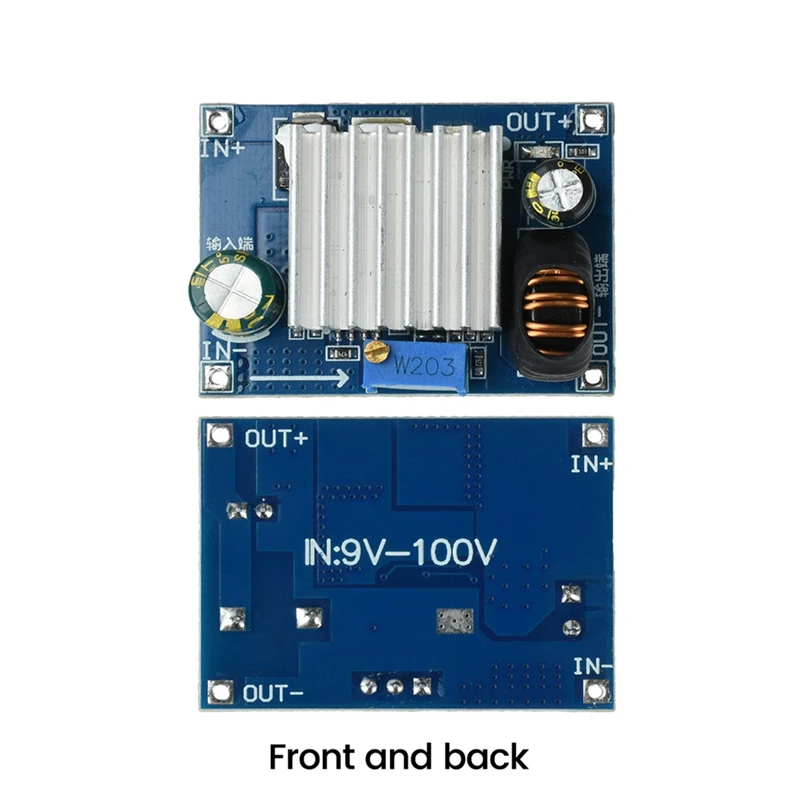 DT23 DC-DC Buck Power Module Adjustable Step Down Converter 9-100V Input 3-26V Output 4A Low Ripple for Solar Monitoring