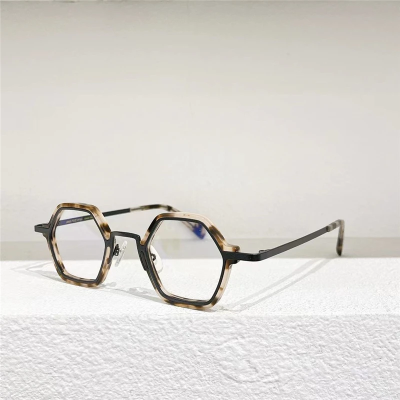 JAMES TART 245 Optical Eyeglasses For Unisex Retro Style Anti-blue Light Lens Plate Diamond Full Frame With Box