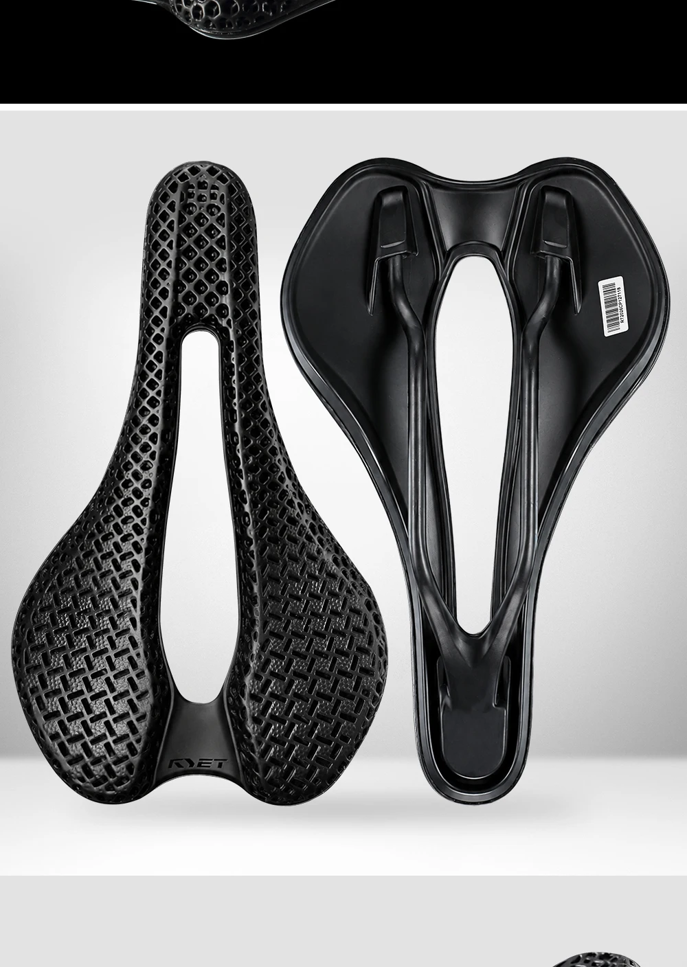 2026 RYET Carbon 3D-Gedruckter Fahrradsattel, 145mm Leichter Rennrad MTB Mountainbike Sitzkissen Fahrrad-Sitzzubehör – Detail 14