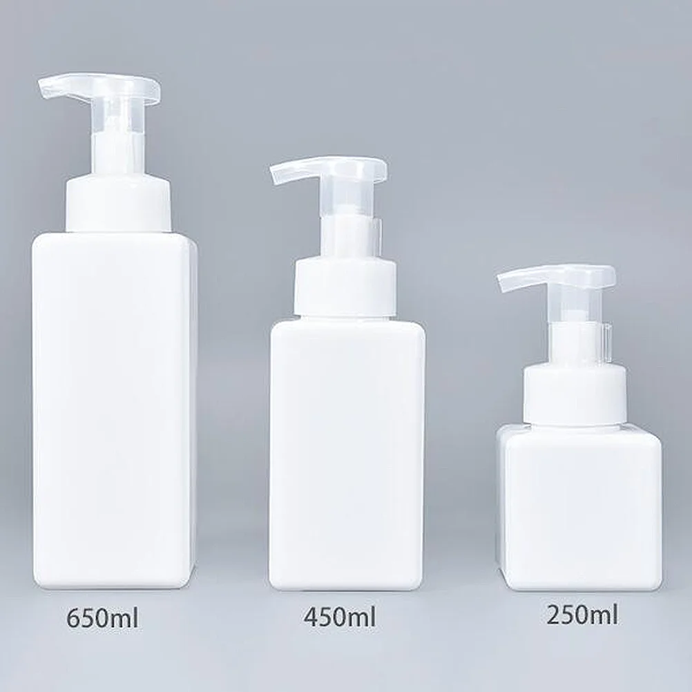 

4pcs 650Ml Large Capacity Portable Refillable Pump Bottle For Travel Home Use Pp Petg Liquid Dispenser Wash Shampoo