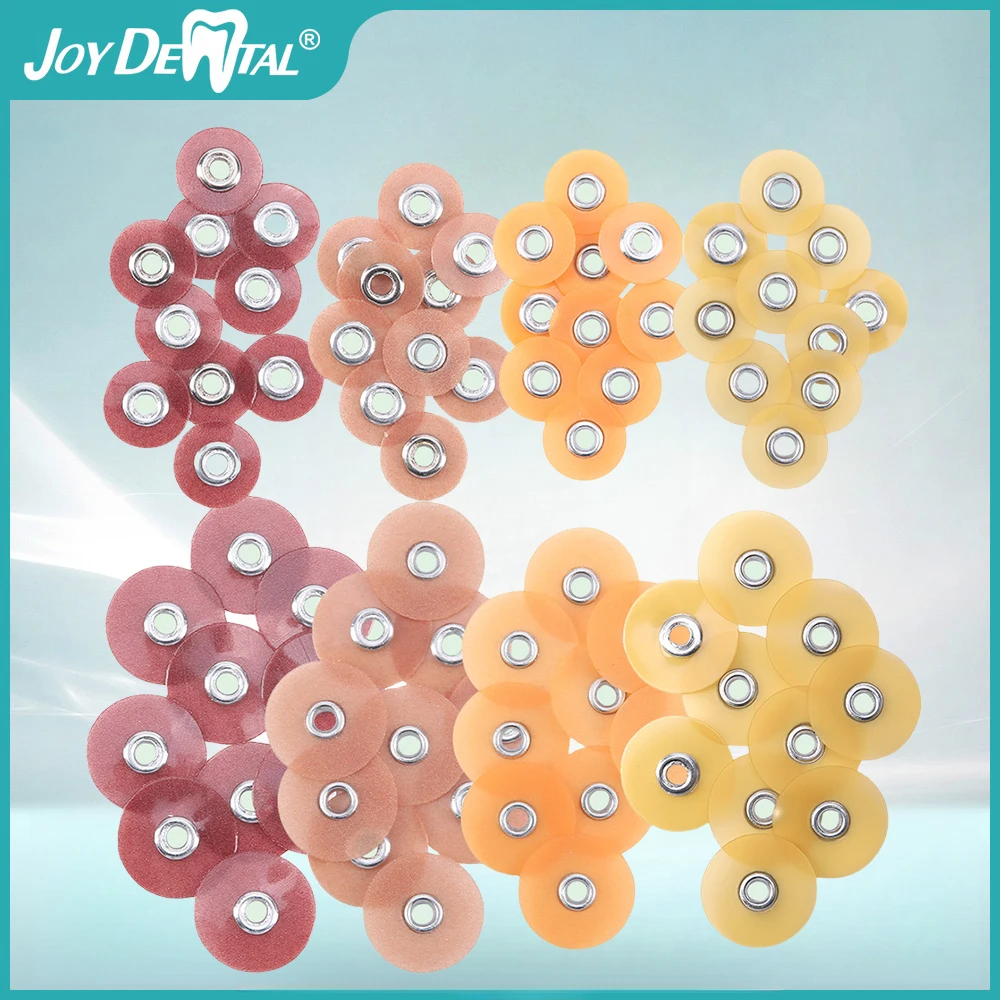 JOY DENTAL 50Pcs Dental Finishing and Polishing Discs Composites Ceramics and Glass Ionomer  Restorations 135℃ Autoclavable