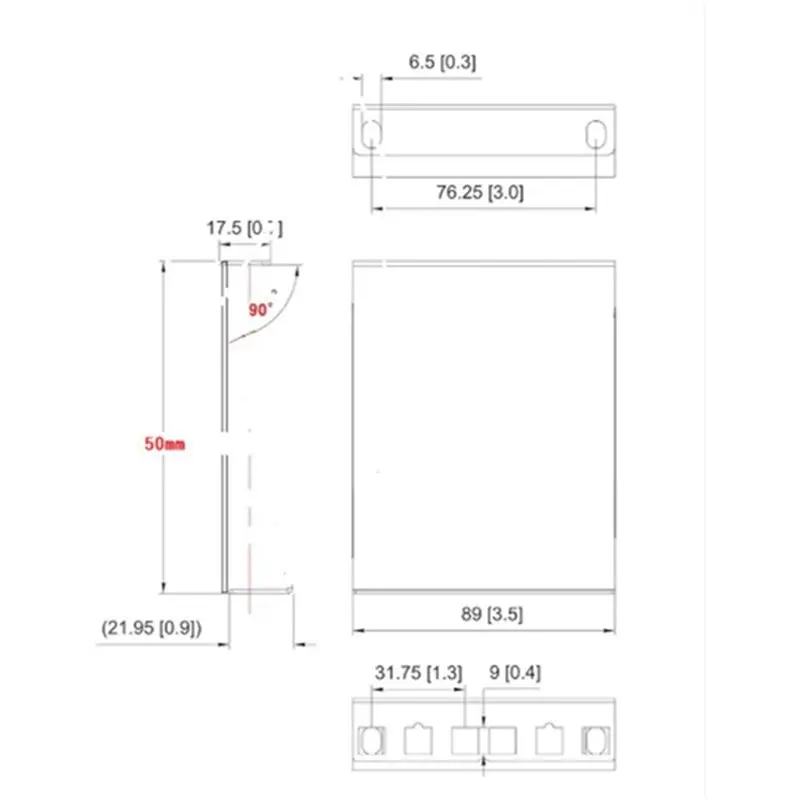 2X 2U Server Rack Depth Extender - 4-Inch Deep Recessed Rack Mount Adapter Kit For Network Rack
