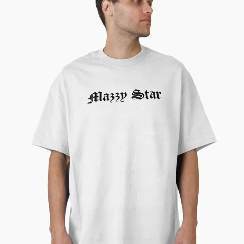Mazzy Star Spell Out Old English Oversized T-Shirt