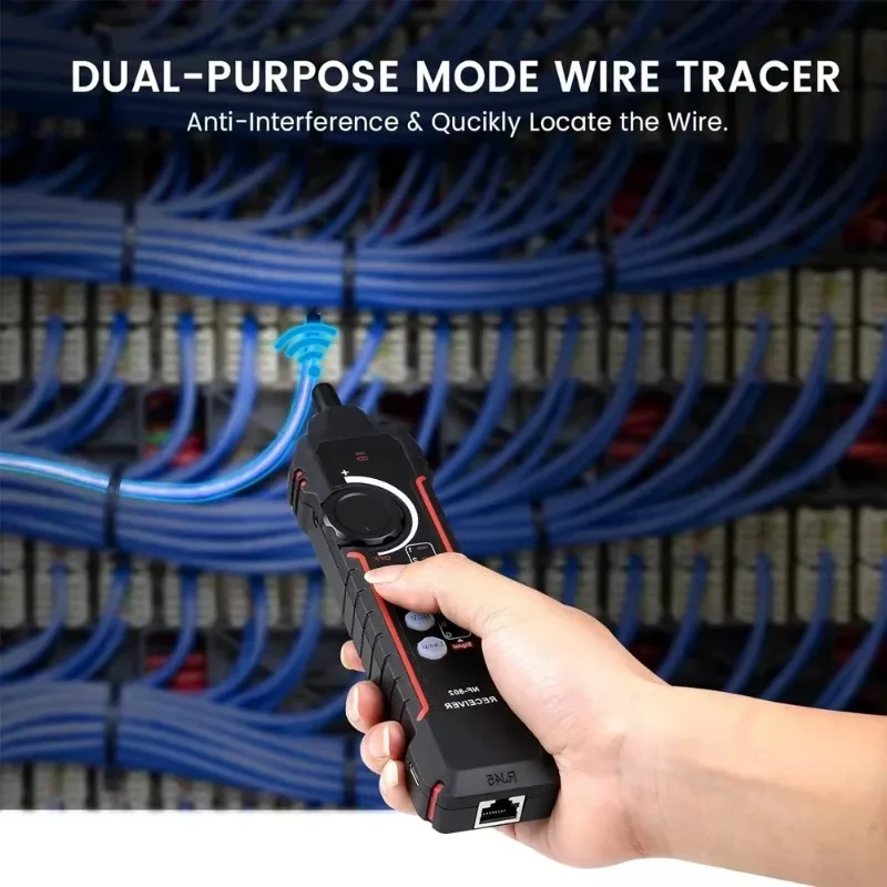 Noyafa NF-802 Lan Tester Network Wire Tracer Cable Tracker RJ45 RJ11Telephone Line Finder Repairing Networking Tool