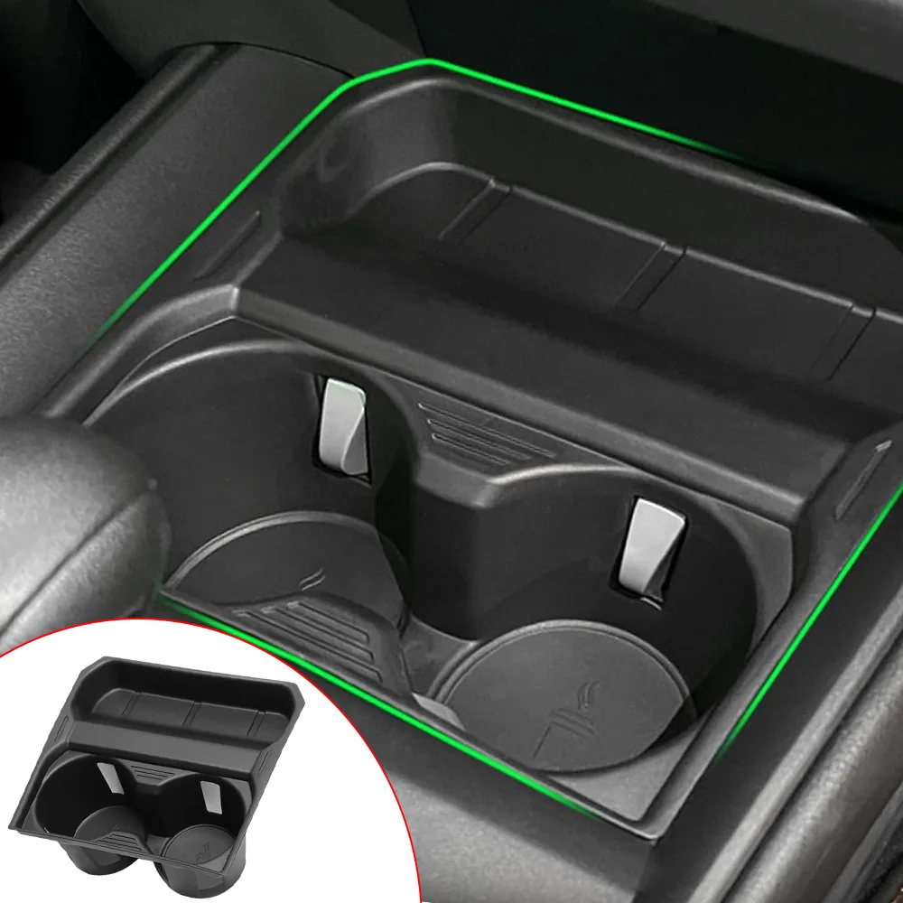 حامل الكأس إدراج وحدة التحكم المركزية البلاستيك الأسود لمازدا CX-50 2023-2025 اكسسوارات السيارات الداخلية