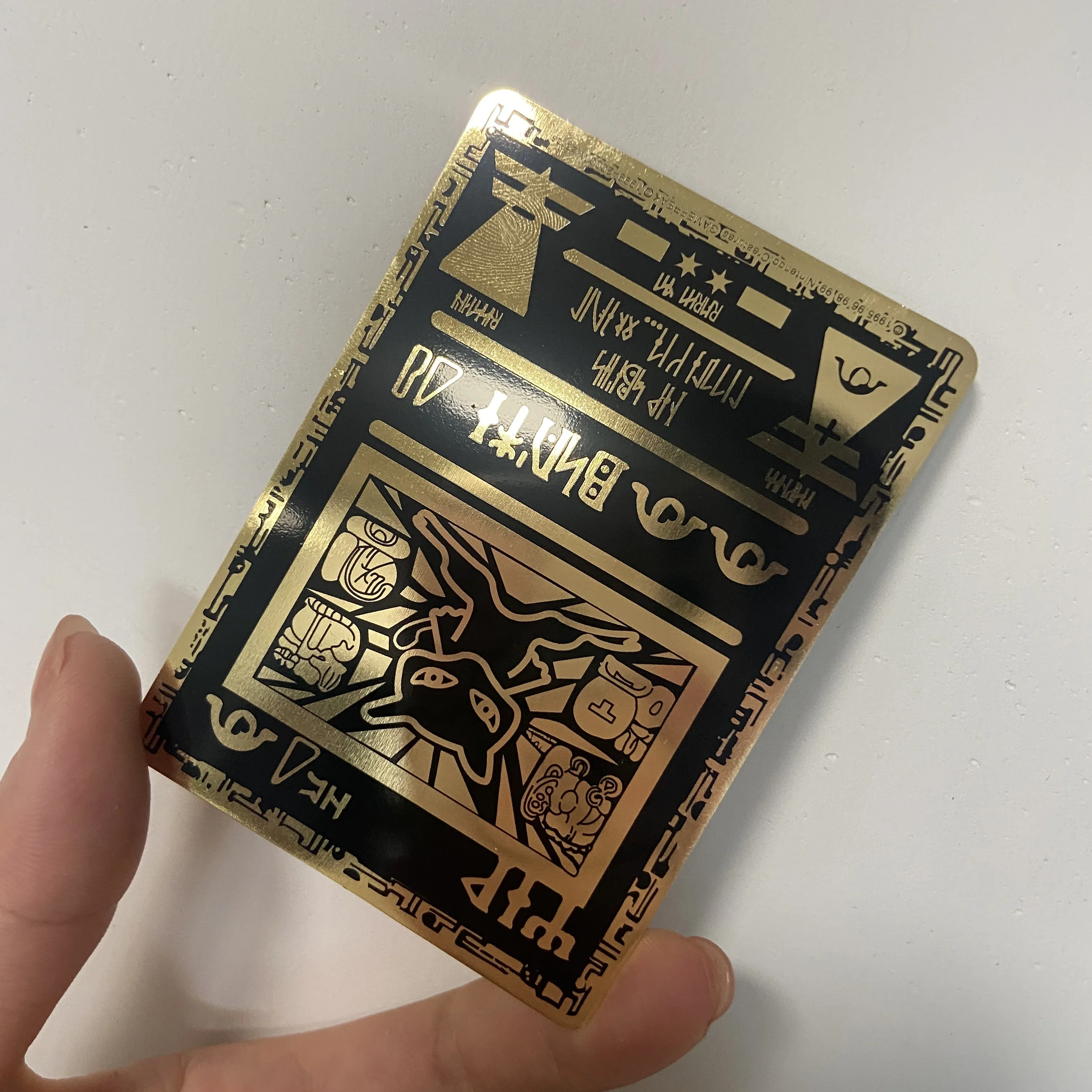 Stainless Steel Aluminum Luxury Metal Playing Cards Black Blank