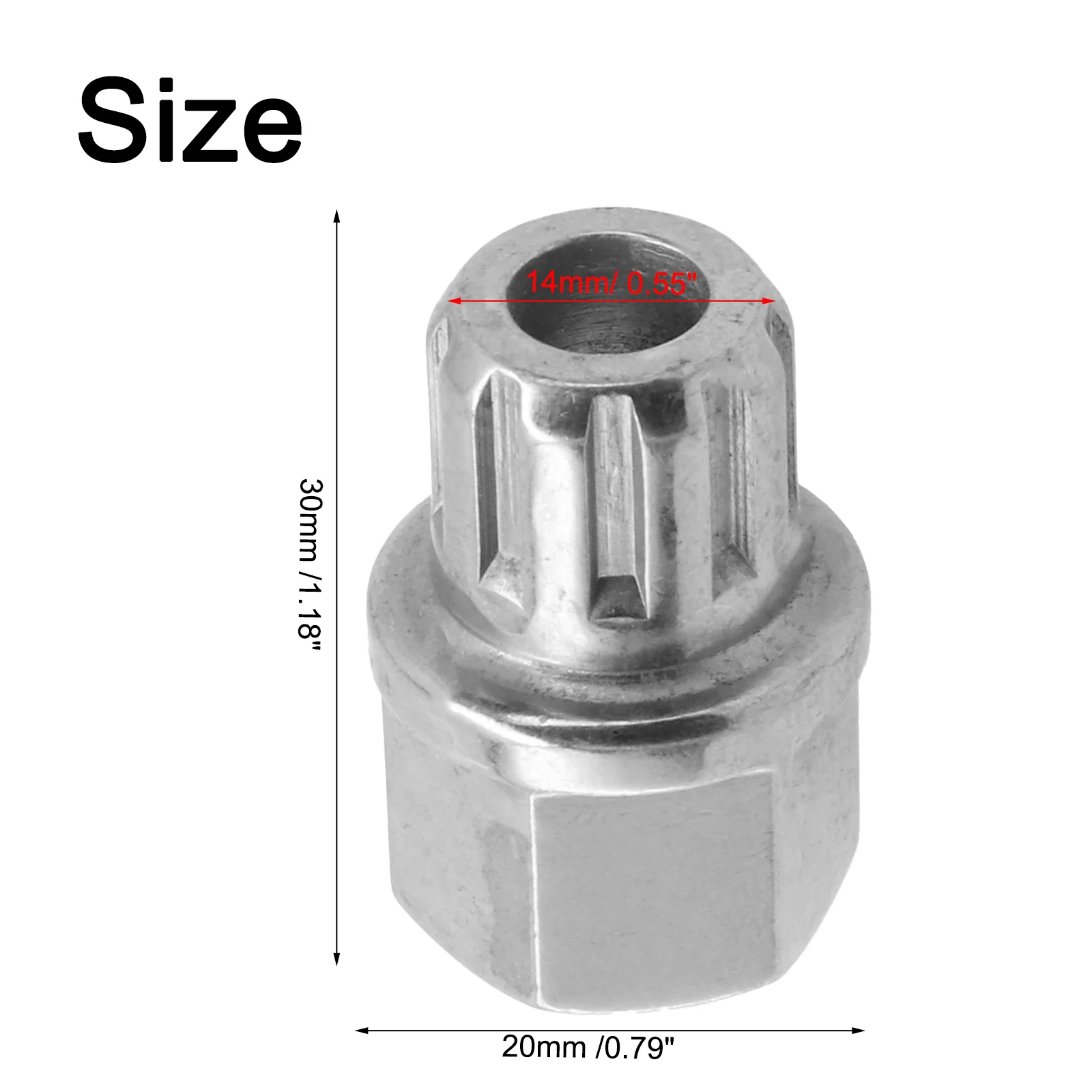 

1x 54/9PT Key Lug Anti Theft Direct Installation For A4 A6 Removal Key Wheel Lock High Quality Practical To Use