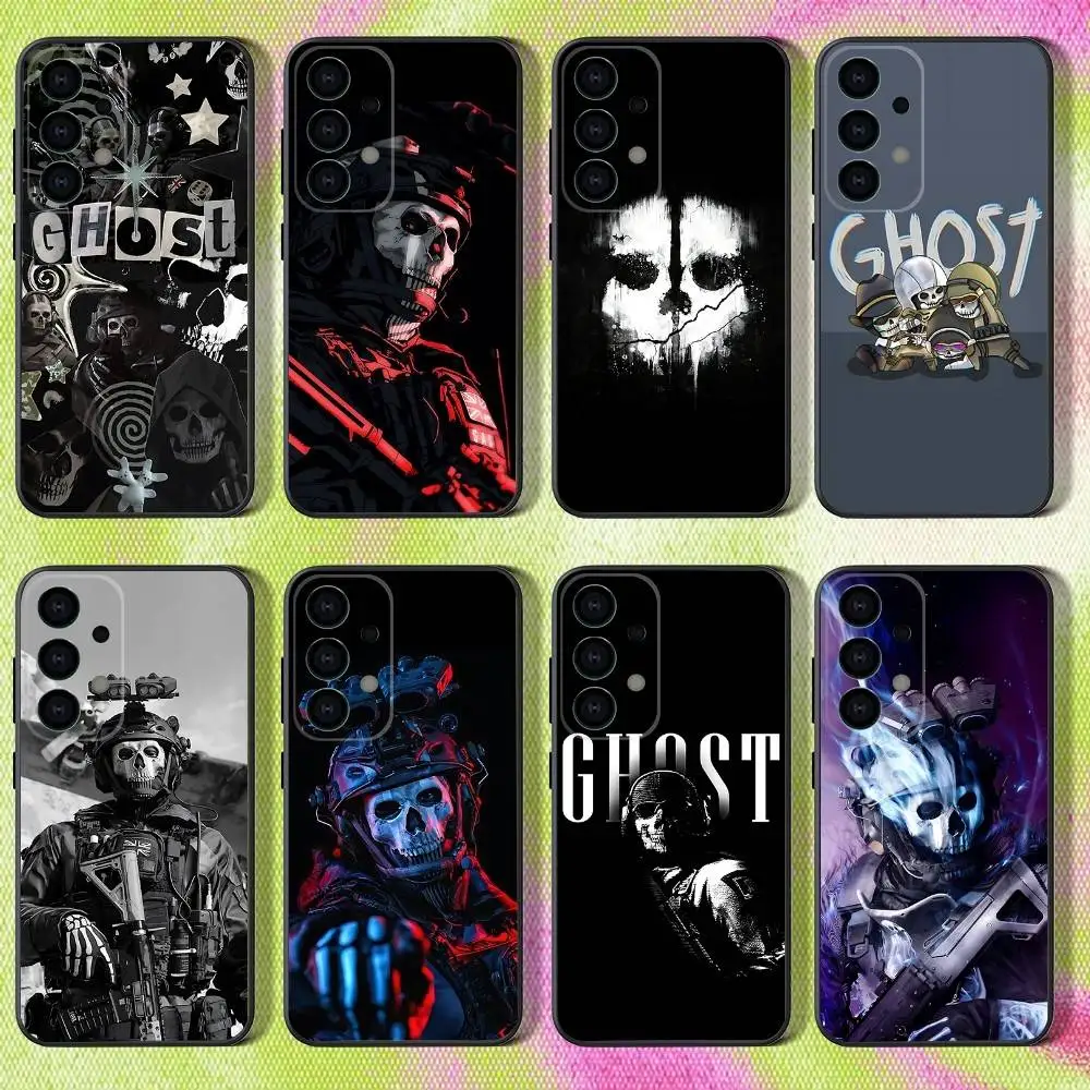 حافظة هاتف COD Call Of Duty G-Ghosts لهاتف سامسونج S25، S24، S21، S22، S23، S30، Ultra، S20، Plus، Fe، Lite، Note، 10,9,5G غطاء أسود