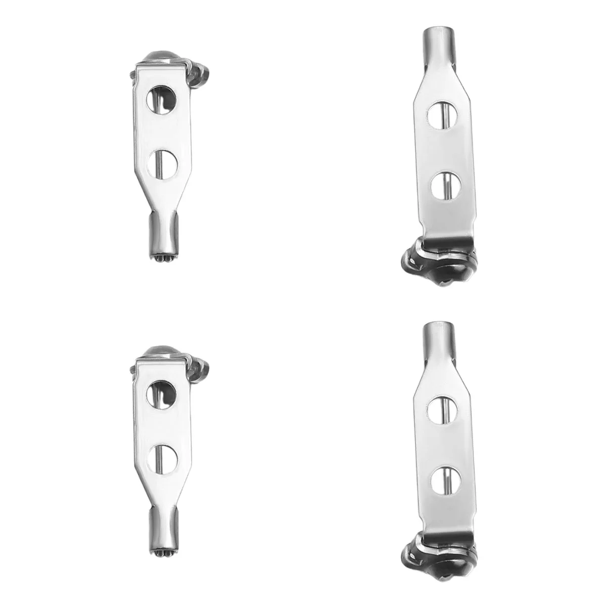 10 قطعة إبرة السلامة الفولاذ المقاوم للصدأ لصنع المجوهرات Charms سوار قلادة ياردروب المفاتيح DIY بها بنفسك اكسسوارات 16/20/31/38 مللي متر #3