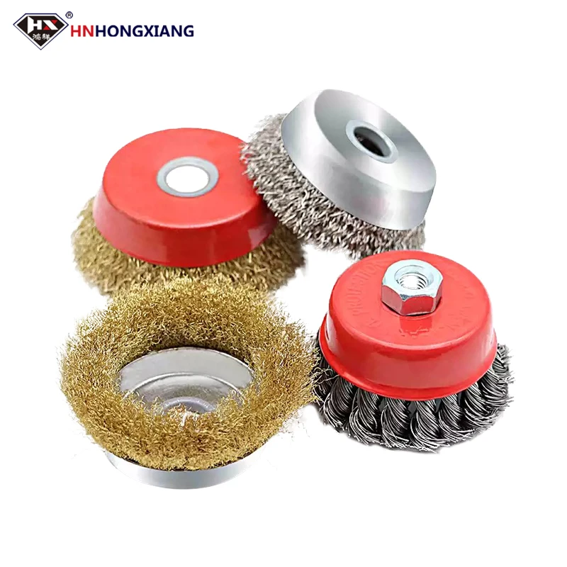 

Bowl-shaped wire wheel 100 angle grinder wire brush woodworking polishing wheel metal rust removal grinding ball stainless steel