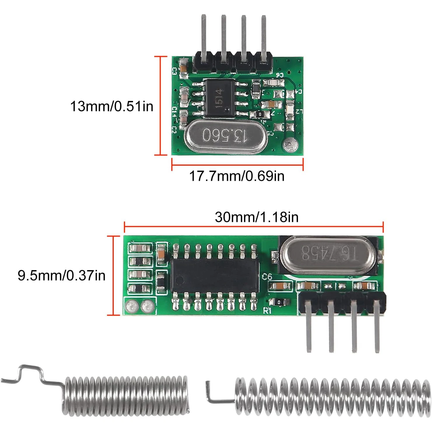 Bezprzewodowy nadajnik i odbiornik RF 433 mhz z anteną zapytać moduł zdalnego sterowania zestaw do samodzielnego montażu dla Arduino