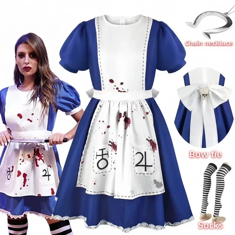 

Alice Princess Dress Game Madness Returns Alice Maid Dress Cosplay Fancy Apron Costume For Women Halloween Party