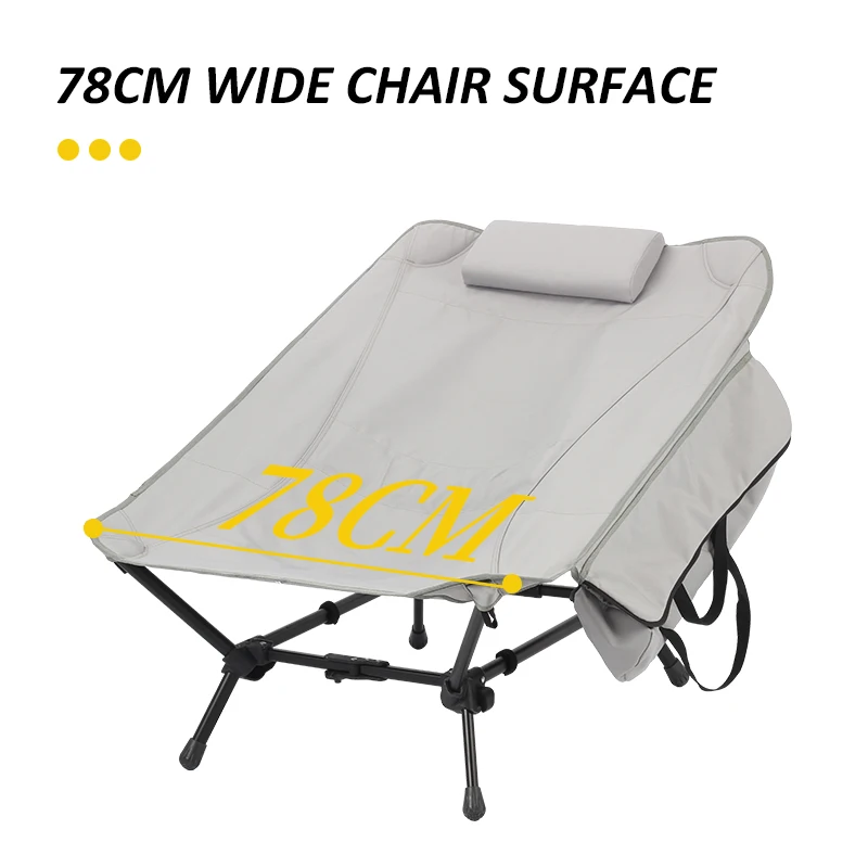 Outdoor Furniture Portable Ultra Light Compact Aluminum Frame Backpacking Chair Deluxe Large Moon Camping Chair view 3