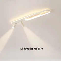 Track Spotlights No Main Lights Living Room Wall Lamp Long Hallway Light Cloakroom LED Ceiling Lights Spotlights For Dining Room
