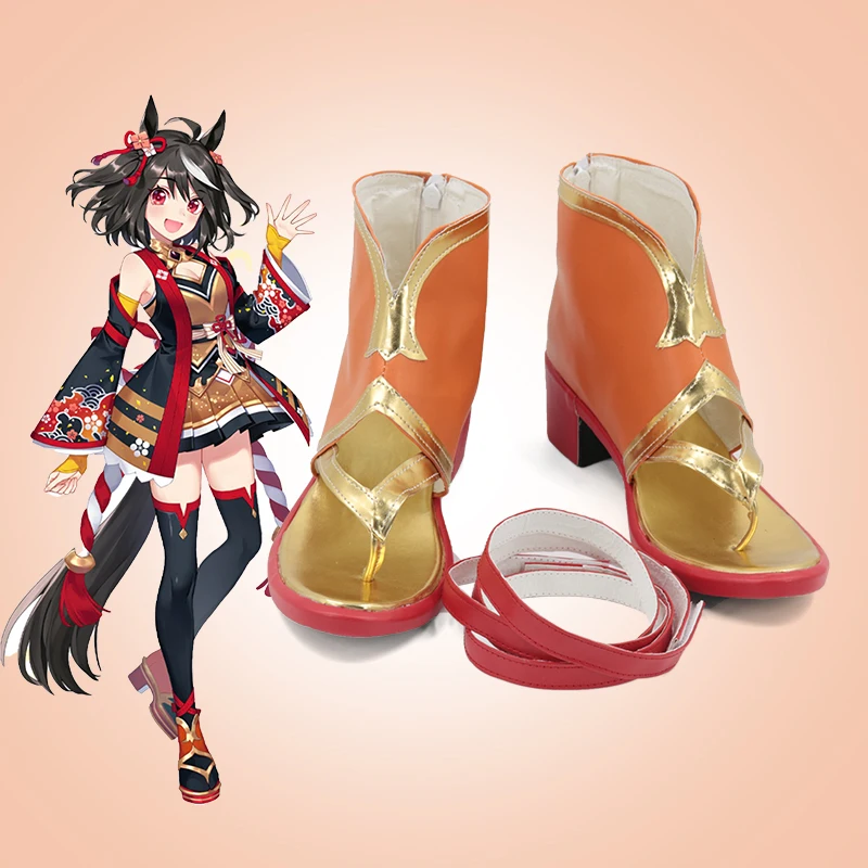 

Pretty Derby Kitasan Black Cosplay Shoes Boots Halloween Anime Cosplay Shoes