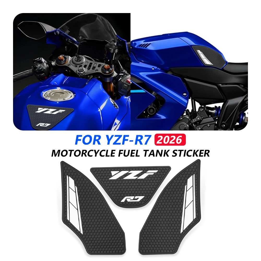 

For Yamaha YZFR7 YZF-R7 YZF R7 2026 Cockpit Knee Shield Mat Case Motorcycles Fuel Tank Pad Anti-Slip Traction Accessories