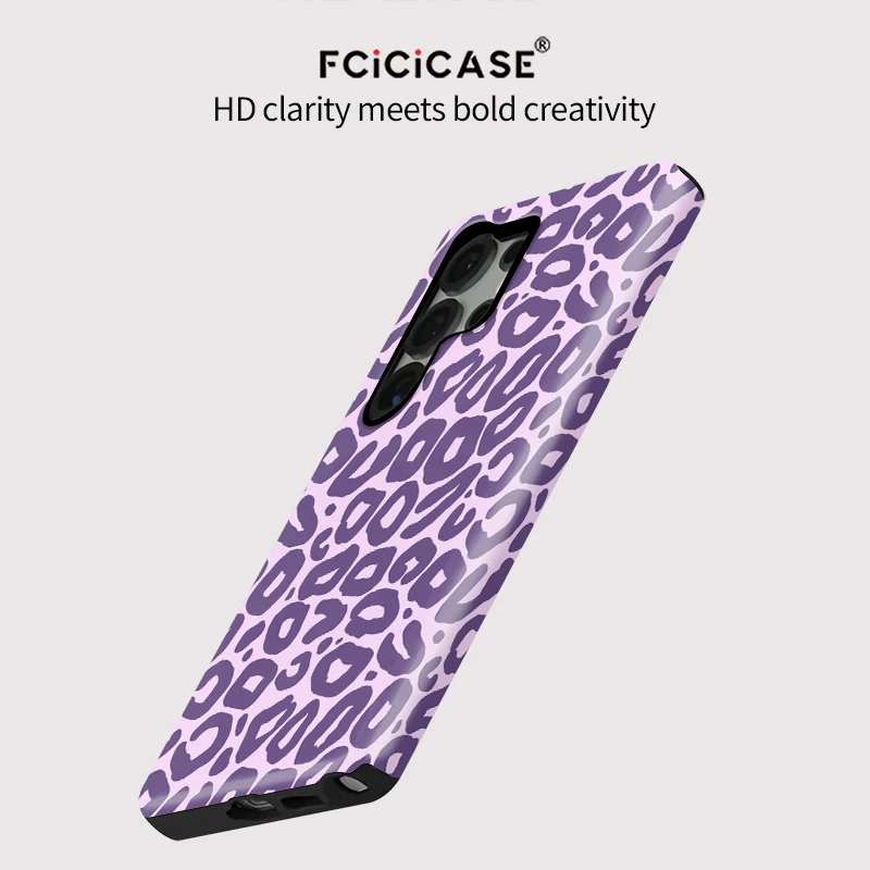 Für Samsung S24 S23 Fall Mode Leopard Print Telefon Abdeckung Für Samsung Galaxy S20 FE S24 Plus S23 Ultra Doppel-schicht Abdeckungen