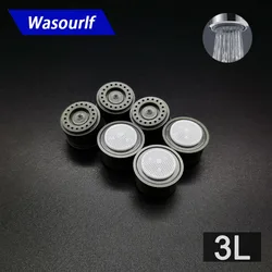 WASOURLF 6 sztuk 3L kran oszczędzający wodę Aerator rdzeń M24 mężczyzna M22 gwint żeński urządzenie kranu deszcz Bubbler akcesoria do kąpieli część