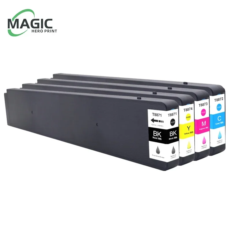 T8871 T8872 T8873 T8874 Ink Cartridge Compatible For Epson WorkForce WF-C17590a WF-C17590c C17590 D4twf Color Inkjet Printer