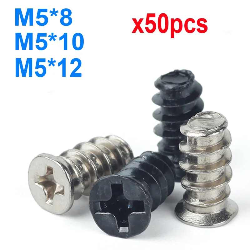 

50pcs/lot KB Computer PC Case Cooling Fan Mount Screw Heat Dissipation Screws Fixer M5*8mm M5*10mm M5*12mm