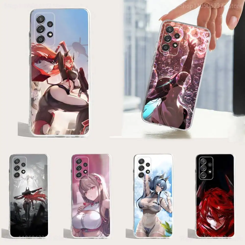 

G-Goddess OF V-Victory-NIKKE Phone Case For Samsung S30,S23,S22,S21,S20,Ultra,FE,Lite, S10,S9,S8,PIus,Transparent, Silicone Case