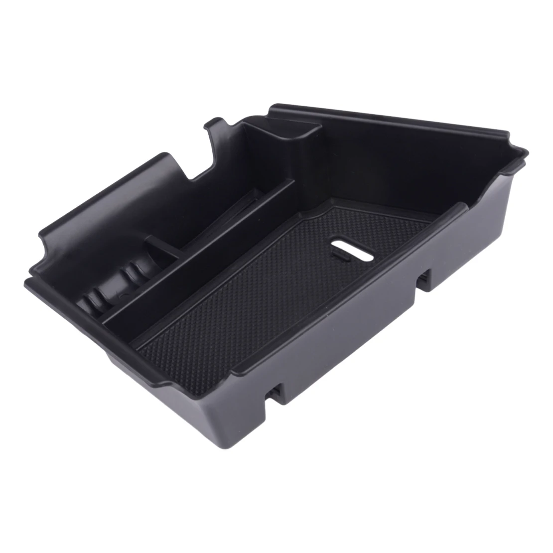 RHD-caja de almacenamiento para reposabrazos Interior de coche, bandeja organizadora con alfombrilla antideslizante apta para Hyundai Elantra N 2022, color negro